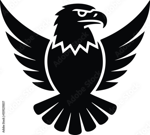 eagle silhouette vector icon set, eagle face icon, set of eagle vector illustration, symbol of freedom eagle, flying of eagle.