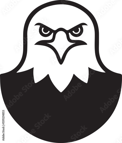 eagle silhouette vector icon set, eagle face icon, set of eagle vector illustration, symbol of freedom eagle, flying of eagle.