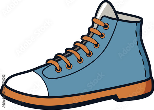 silhouette-of-a-casual-lace-up-shoe--side-view
