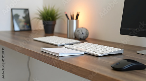 Wallpaper Mural Organized Minimal Workspace with Tech and Creative Elements Torontodigital.ca