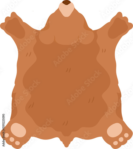 Foto illustration bear skin