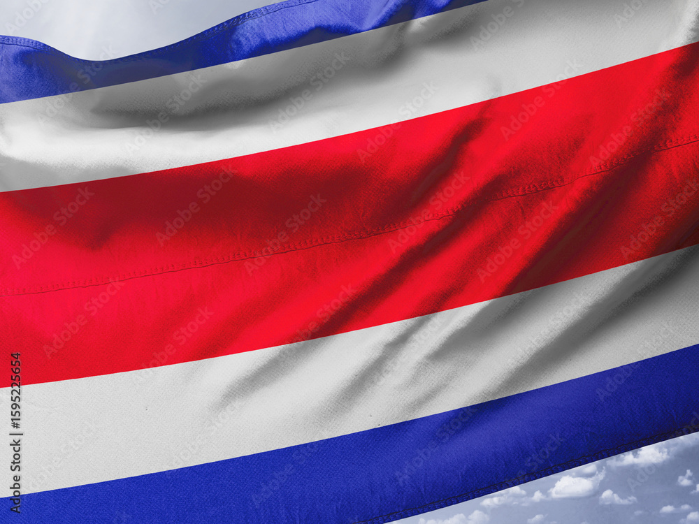 Naklejka premium costa flag picture