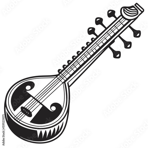 
Silhouette of a Veenai