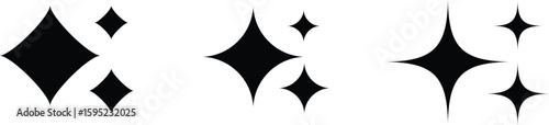Sparkle star icon set simple star burst symbol transparent png and vector illustration shimmering four pointed star icon set sparkles star symbols vector bright sparkle star sparkle shiny flash 