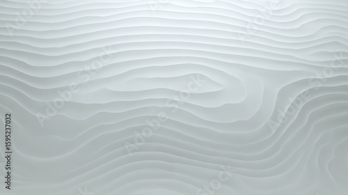 Ultra-minimalist white abstract surface with concave shapes, glowing softly in a futuristic design.
