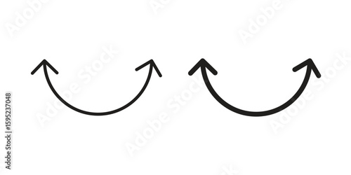 Two side icon set. minimal logotype web element pack.