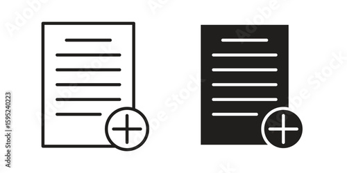 Paperless icon set. minimal logotype web element pack.