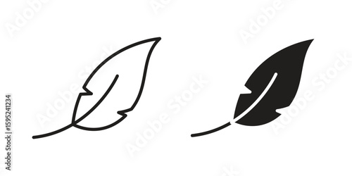 Light weight icon set. minimal logotype web element pack.