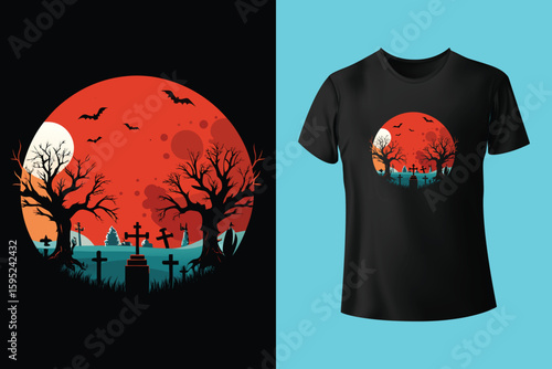 Spooky Mama Halloween T-Shirt Design