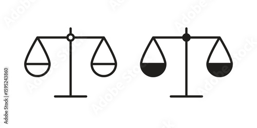 Economies of scale icon set. minimal logotype web element pack.