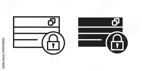 Credit limit icon set. minimal logotype web element pack.