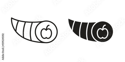 Cornucopia icon set. minimal logotype web element pack.