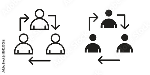 Coordinate icon set. minimal logotype web element pack.