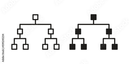 Consolidation icon set. minimal logotype web element pack.