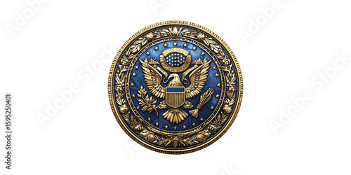 Wallpaper Mural Great Seal Of The United States Emblem. Symbol Of American Sovereignty And National Identity Isolated On Transparent Background Torontodigital.ca