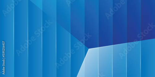 Modern abstract  line square edge gradient blue wavy ripple step stripe vibrant wallpaper banner background digital art