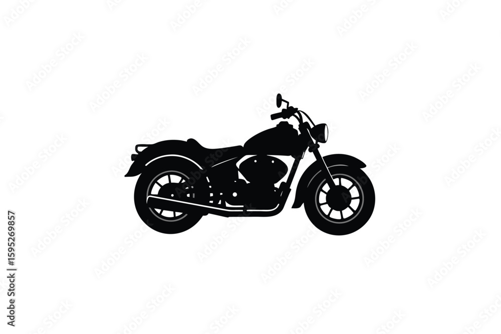 Obraz premium Motorcycle Silhouette