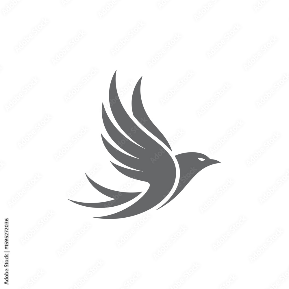 Fototapeta premium Unique bird logo Modern and minimalist vector and abstract logo