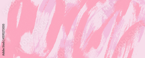 Pastel pink background with grainy wavy brush strokes. Abstract creative texture template. Graffiti and colored grunge bg. Wavy and spiral brush stroke with sand texture. Color gradation.