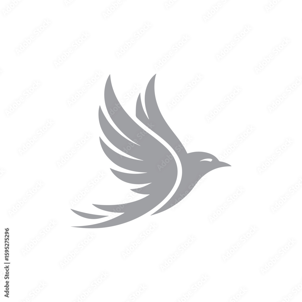 Fototapeta premium Unique bird logo Modern and minimalist vector and abstract logo