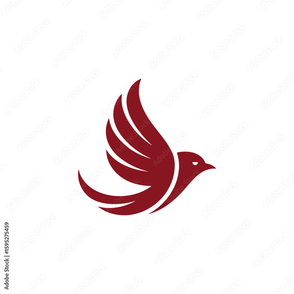 Fototapeta premium Unique bird logo Modern and minimalist vector and abstract logo