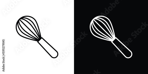 Whisk icons. linear trend modern icons set