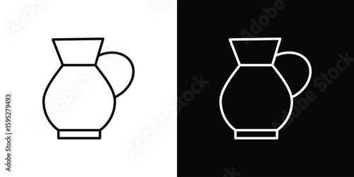 Vinegar icons. linear trend modern icons set