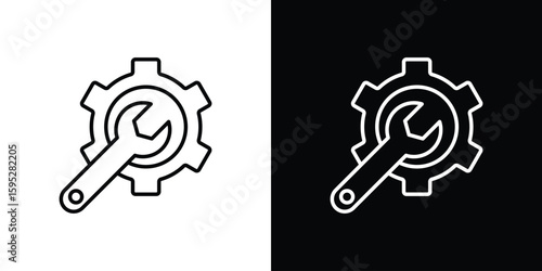 Productivity tools icons. linear trend modern icons set