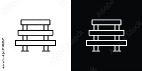 Pallet icons. linear trend modern icons set