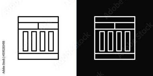 Mood board icons. linear trend modern icons set