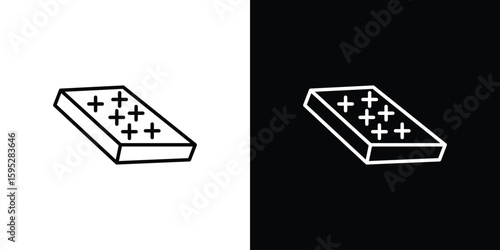 Mattress icons. linear trend modern icons set