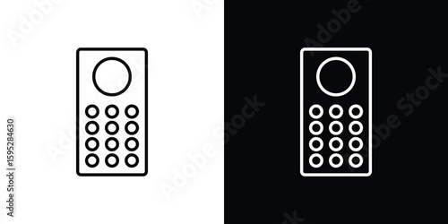 Intercom icons. linear trend modern icons set