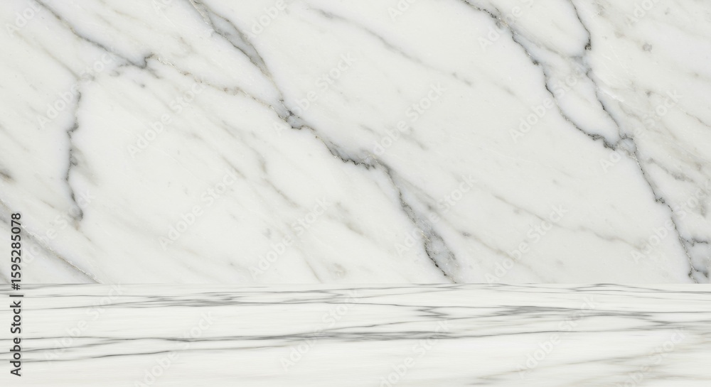 Fototapeta premium Marble Stone Surface Background with Veins for Product Display