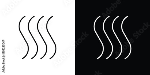 Hot icons. linear trend modern icons set