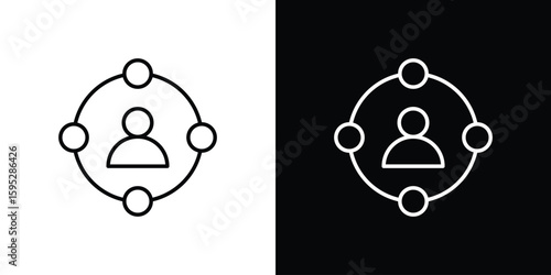 Experience icons. linear trend modern icons set