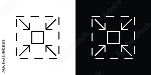 Compact size icons. linear trend modern icons set