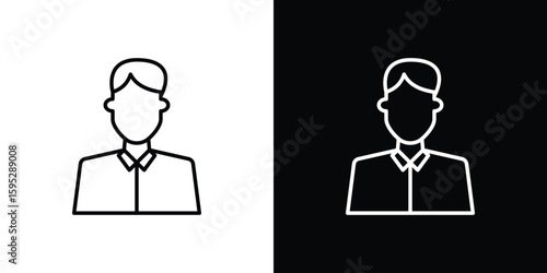 Cashier icons. linear trend modern icons set