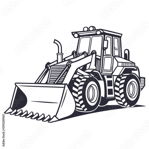 Heavy duty front loader construction vehicle bulldozer heavy equipment