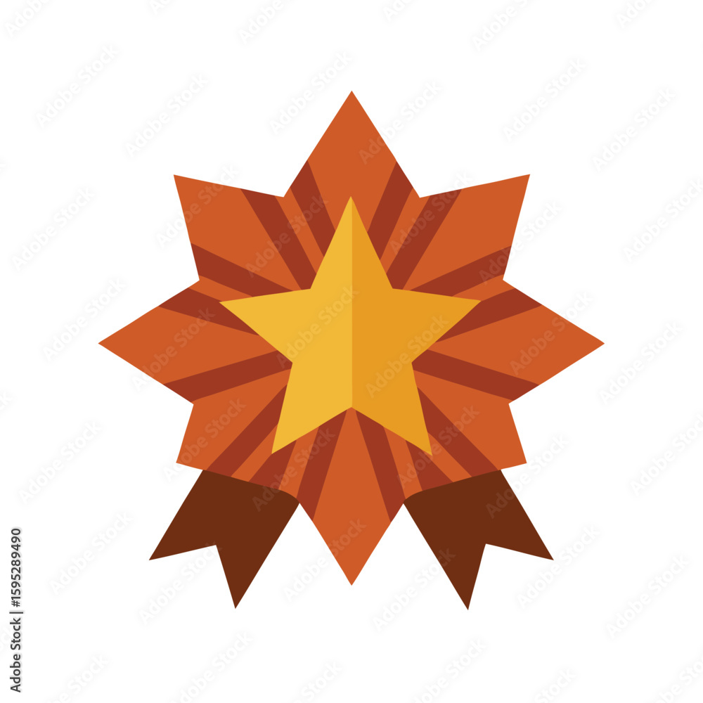 Wooden Starburst Ribbon with Clean Symmetrical Look Wooden Starburst Ribbon with Clean Symmetrical Look