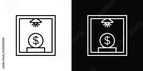 Business incubator icons. linear trend modern icons set