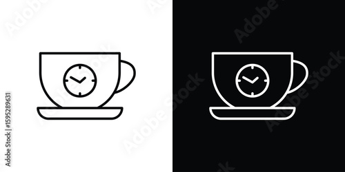 Break icons. linear trend modern icons set