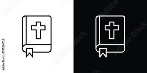 Bible icons. linear trend modern icons set