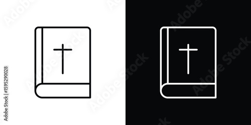 Bible icons. linear trend modern icons set