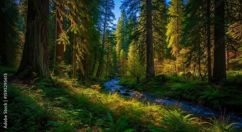 Fototapeta premium forest in the morning