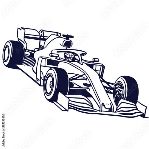 Racing car driver speed vehicle formula one sports car