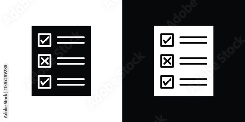 Quota icon in modern thin line and glyph concept.