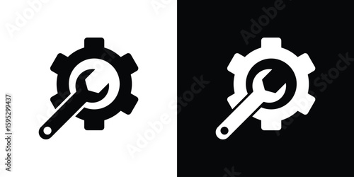 Productivity tools icon in modern thin line and glyph concept.
