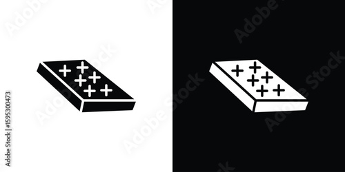Mattress icon in modern thin line and glyph concept.