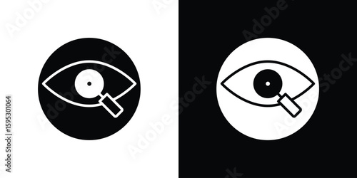 Investigation icon in modern thin line and glyph concept.