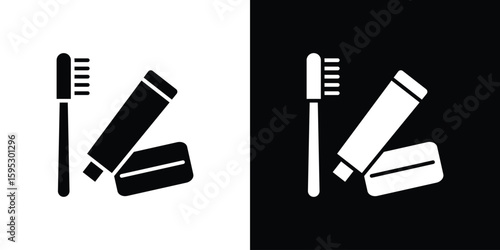 hygiene kit icon in modern thin line and glyph concept.